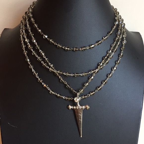 Virgins Saints & Angels Jewelry - Virgins Saints and Angels Envy dagger necklace